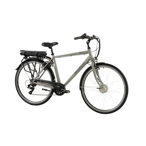 F.lli Schiano E-Moon Elektrische fiets voor heren, grijs, 28 inch