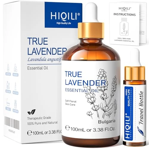HIQILI Ätherisches Lavendelöl 100ML Für Diffusoren