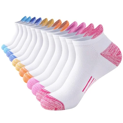 Oferta limitada: Niofind CalScetines Cortos Mujer, 6 Pares, Transpirables | Calcetines de running transpirables con malla superior, 78,6% Algodón, suela acolchada y lengüeta en el talón; EU 35-42 de 9.99 € a 9.99 € (ahorro 0.00%)