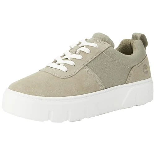 Offerta a tempo: Timberland LOW LACE UP SNEAKER, Scarpe da Ginnastica Donna, LAUREL COURT LIGHT TAUPE SUEDE, 37.5 EU - 10% da 80.89 € a 72.80 €