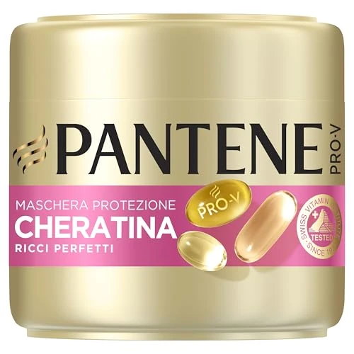 Offerta a tempo: Pantene Pro-V Maschera Capelli, Protezione Cheratina, Ricci Perfetti, Fino A 72h Di Ricci Definiti In 1 Applicazione Per Ricci Crespi, Ribelli, 300 ml - 40% da 6.99 € a 4.19 €