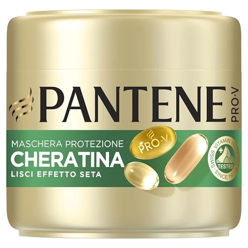 Offre limitee: Pantene Pro-V Masque capillaire à effet soyeux Protection à la kératine pour cheveux lisses et brillants jusqu'à 72 heures avec 1 seule application 300 ml de 15.39 EUR a 15.39 EUR (economie 0%)