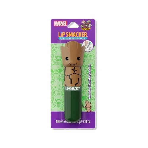 Offerta a tempo: Lip Smacker Marvel, Guardiani della Galassia Lippy Pal, Burrocacao per Bambini, Facile da Applicare, Burrocacao Infuso con Olio di Ricino, Groot Beer Float - 35% da 5.29 € a 3.46 €