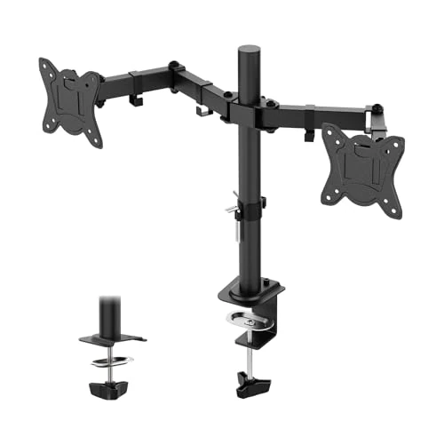 Oferta ograniczona: GRIFEMA GB2001A-2 Uchwyt na Podwójny Monitor 13-27” LED/LCD, Ramię do Dwóch Monitorów z Regulacją, Udźwig do 10KG na Każde Ramię, VESA 75/100mm, Czarny z 117.82 EUR na 117.82 EUR (znizka 0%)