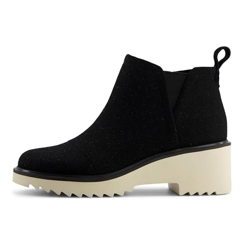 Oferta limitada: TOMS Maude, Botas de Moda Mujer, Black Shimmer Twill, 36.5 EU de 72.25 EUR a 72.25 EUR (ahorro 0%)