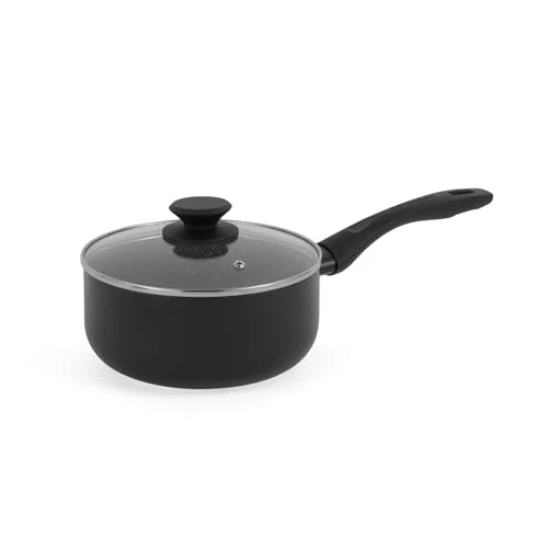 Limited offer: Progress BW12907EU7 Marble Ceramic 16 cm Saucepan with Lid – Non-Stick Cooking Pot with Metallic Marble Ceramic Coating, 1.4L Capacity, Induction Hob Suitable, Pressed Aluminium Cookware, PFAS-Free from 20.84 EUR to 17.30 EUR (save 17%)