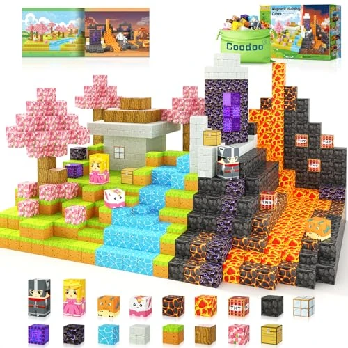 Offre limitee: Cubes magnétiques - Build Mine Magnet World Magic Portal Set, cubes de construction magnétiques pour tout-petits, jouets sensoriels STEM d'extérieur pour garçons et filles de plus de 3 ans de 35.99 EUR a 17.99 EUR (economie 50%)