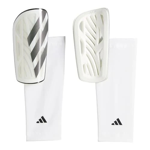 adidas Unisex - Adulto Tiro Shinguard League, White/Black/Silver Metallic, L