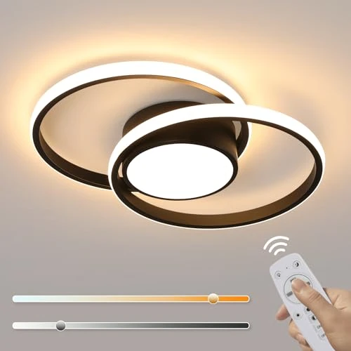 Oferta limitada: Comely Plafón LED Regulable 40 W 4500 lm – 40 cm – Cambio de color 3000-6000 K con mando – Diseño Redondo Moderno para Salón, Dormitorio, Cocina de 45.99 EUR a 39.99 EUR (ahorro 13%)