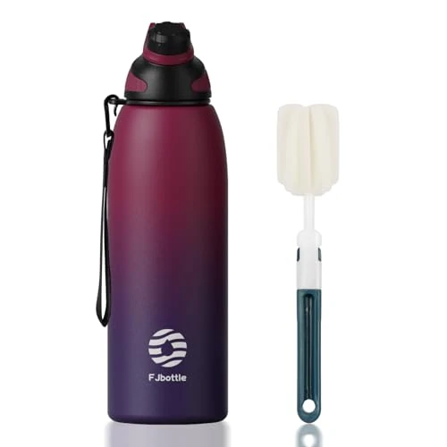 Offerta a tempo: Fjbottle Borraccia Termica con Tappo magnetico 1500ML, Bottiglia Termica per Bambini - Senza BPA/Senza Perdite Borracce acciaio inox per Scuola, Sport, Palestra, Ciclismo - 5% da 27.99 € a 26.59 €