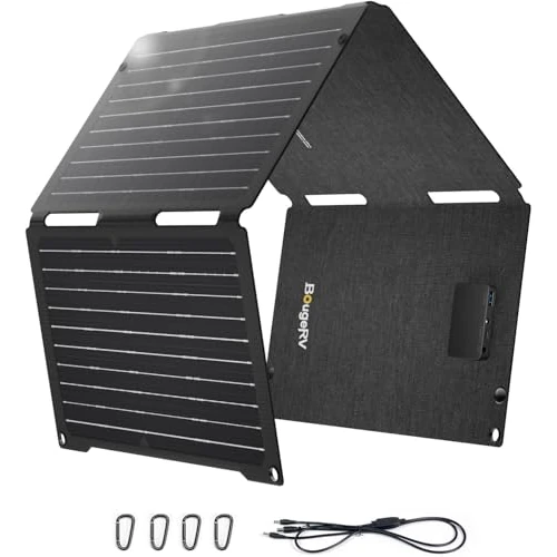 Zeitlich begrenztes Angebot: BougeRV 50W Solarpanel Faltbar, 23% Wirkungsgrad PERC 10BB Solarmodul von 99.99 € auf 55.99 € (44% Rabatt)
