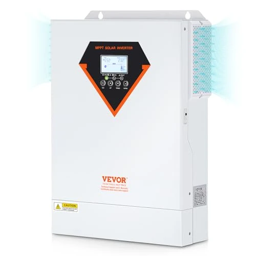 Offerta a tempo: VEVOR Inverter Ibrido da 5500W Convertitore Solare Ibrido 230V CA Onda Sinusoidale Pura Off-Grid con Regolatore di Carica Solare MPPT 100A Integrato, Inverter Solare Ibrido Regolatore MPPT Integrato - 33% da 420.90 € a 279.90 €