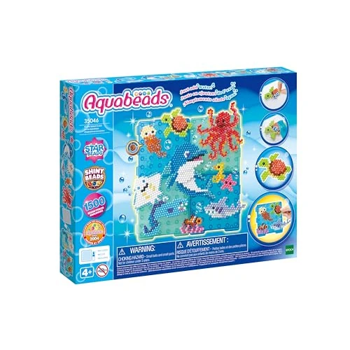 Offerta a tempo: Aquabeads - Ocean Splash Scene - Set Completo con 1500 Perline, Display e Modelli di Animali Marini – Modello 35046 - 0.00% da 24.99 € a 24.99 €