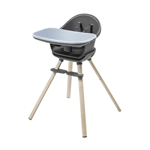 Limited offer: Maxi-Cosi Moa 4-in-1 Evolutive Highchair, 6 Months - 7 Years, 0-25 kg, Adjustable Baby High Chair, Transforms to Booster Seat, Toddler Stool & Small Desk with Seat, Beyond Graphite from 149.99 USD to 115.99 USD (save 23%)