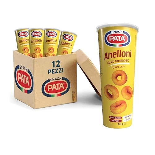 Offerta a tempo: PATA - Anelloni Gusto Formaggio - 12 Confezioni — 30% da 17,90 € a 12,56 €