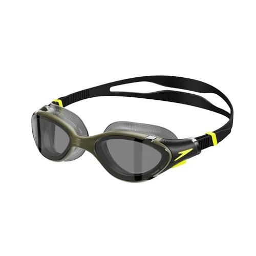 Offre limitée : Speedo Unisex Biofuse 2.0 Swimming Goggles | Patented Easy Adjustment | Anti-Fog | Anti-Leak | Enhanced Fit | Improved Comfort, Olive Night/Black/Hyper/Smoke, One Size de 40.00 € à 34.49 € (14% de remise)