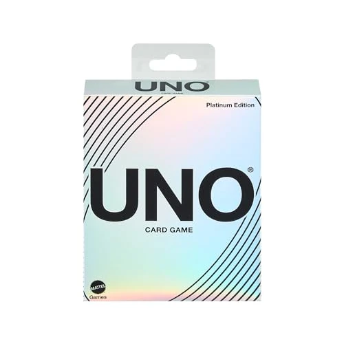 Offre limitee: Mattel Games UNO Édition Platinum Jeu de Cartes pour soirées Jeux Entre Amis ou en Famille, Voyages, Camping et fêtes, Cartes Premium de Collection, HPY61 de 6.99 EUR a 6.99 EUR (economie 0%)