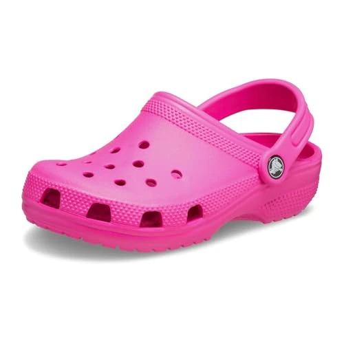 Crocs Classic Clog K, Zoccoli Unisex - Bambini e Ragazzi, Pink Crush, 32/33 EU