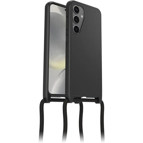 Offerta a tempo: OtterBox Cover React Necklace per Samsung Galaxy S24, Custodia Ultra sottile, Resistente a shock con cordino a collana, Adattabile e intercambiabile, Testata a norme MIL STD 810G, Nero - 78% da 39.99 € a 8.80 €