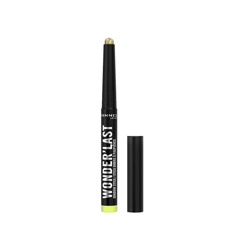 Offerta a tempo: Rimmel London, Wonder'Last, 008 Galactic Green, Ombretto in stick, Colore vibrante e d’impatto, Facile da applicare, Texture confortevole, Formula ultra-cremosa, Formula Vegana, 1,64 g - 62% da 15.00 € a 5.74 €