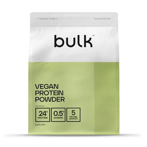 Bulk Proteine Vegane in Polvere, Frullato Proteico Vegetale, Cioccolato Peanut, 1 kg, Formula Nuova e Migliorata, 28 Porzioni, La Confezione Può Variare