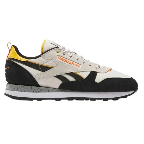 Reebok Mixte Classic Leather Sneaker, Alabaster/Black/FIERCEGOLD, 36.5 EU
