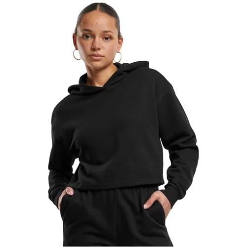 Urban Classics Sweat à Capuche surdimensionné en Tissu éponge Clair pour Femme Sweatshirt, Noir, XXXXL