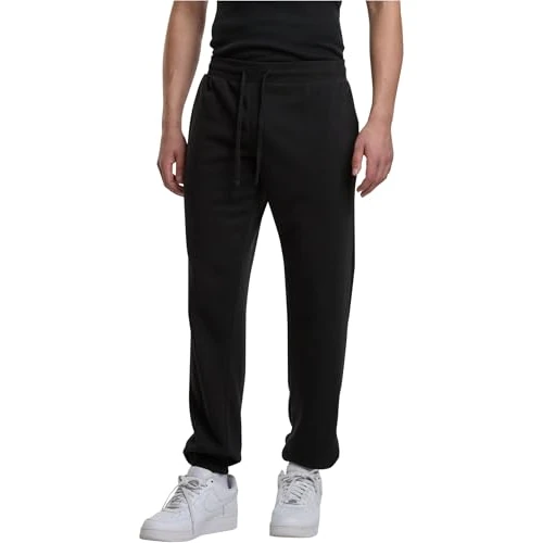 Oferta limitada: Urban Classics Light Terry Basic Sweatpants, Pantalones Hombre, Black, de 55.97 € a 9.44 € (ahorro 83.13%)