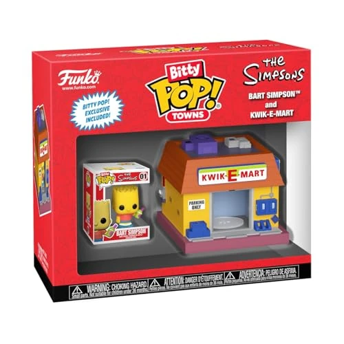 Offre limitée : Funko Les Simpson Bart Simpson & Kwik-E-Mart (Bitty Pop! Town) Pop! Indifférent Pop! Standard de 8.99 EUR à 8.99 EUR (remise 0%)