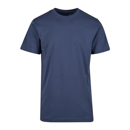 Offerta a tempo: Build your Brand Maglietta da Uomo con Scollo Rotondo, con Scollo Rotondo, vestibilità Normale, Cotone, Taglie XS - 5XL, Blu Vintage, L - 0.00% da 8.90 € a 8.90 €