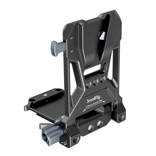 Zeitlich begrenztes Angebot: SMALLRIG V-Mount Battery Plate V-Mount-Akkuplatte, V-Lock-Akku Montageplatte mit 1/4"-20 und 3/8"-16 Gewindelöchern, L-Form, Kompakt und Faltbar, Werkzeuglose V-Akkuplatte für DSLR-Kamera - 4505B von 88.90 € auf 62.23 € (30% R