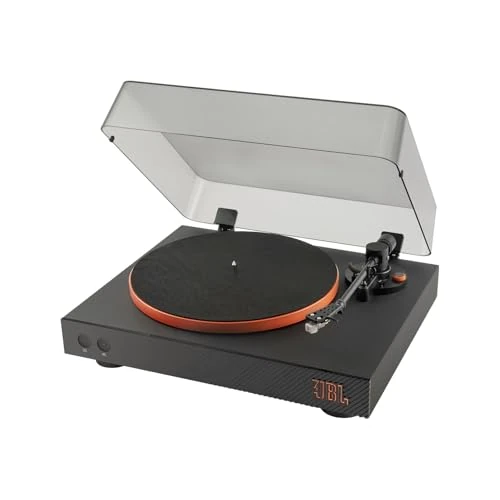 Oferta limitada: JBL Spinner BT, Tocadiscos Bluetooth con AptX-HD, cabezal extraíble, plato de aluminio y transmisión por correa, cartucho magnético móvil preinstalado, en negro y naranja de 399.99 EUR a 255.08 EUR (ahorro 36%)
