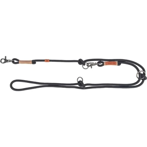 Tijdelijke aanbieding: TRIXIE Hondenriem BE NORDIC V-lijn L-XL, 2,00 m ø 13 mm in zwart/zand - verstelbare hondenriem met Scandinavische charme - voor grote tot zeer grote honden - 17235 van 19.99 € naar 14.40 € (28% korting)
