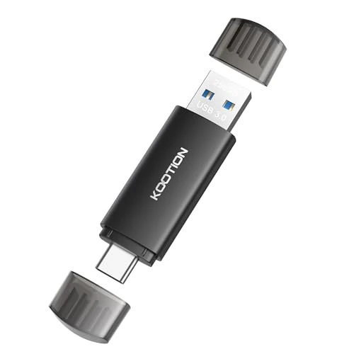 Offerta a tempo: KOOTION Chiavetta USB C 256GB, USB 3.0 OTG 2 in 1 Pendrive Tipo C Memoria 256 Gigas Nero Chiave USB 256GB Per Android/Window/PC/MacBook, Telefono Huawei/Xiaomi/Samsung - 15% da 43.99 € a 37.61 €