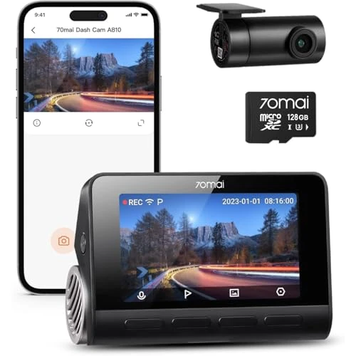 Offre limitée : 70mai Nouvelle Dash Cam 4K A810 Avant et Arrière avec Carte SD de 128 Go, GPS Intégré, Vision Nocturne Owl, Support jusqu'à 256 Go, Mode Gardien de Stationnement Intelligent, Détection de Mouvement AI de 222.21 EUR à 179.99 EUR (remise 19%)