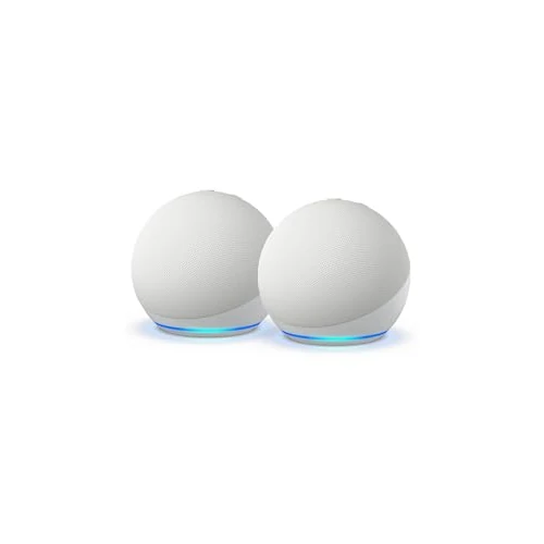 Offerta a tempo: Echo Dot (Ultimo modello) | Altoparlante intelligente Wi-Fi e Bluetooth, suono più potente e dinamico | Bianco ghiaccio, con Accesso Anticipato ad Alexa+ (Confezione da 2) - 68% da 179.98 € a 56.98 €