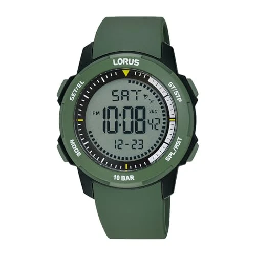 Offre limitee: LORUS Homme Numérique Quartz Montre avec Bracelet en Silicone R2377PX9 de 22.69 EUR a 22.69 EUR (economie 0%)