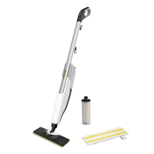 Limitiertes Angebot: Kärcher Dampfreiniger SC 2 Upright, Aufheizzeit: 30 s, Flächenleistung: ca. 50 m², Tank: 0,4 l, Heizleistung: 1600 W, mit Bodendüse EasyFix, Mikrofaser-Bodentuch und Entkalkungskartusche von 124.99 EUR auf 93.74 EUR (Spare 25%)