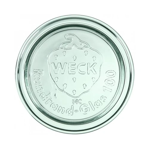 Weck Deckel 100 mm 6 Stück | Zum Einkochen von Konserven, Säften, zur luftdichten Aufbewahrung von trockenen Zutaten Gläser