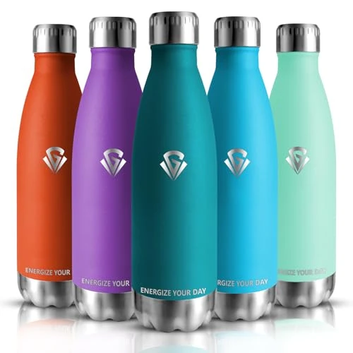 Tijdelijke aanbieding: Grsta Drinkfles van roestvrij staal, 750 ml, BPA-vrij, sportfles, lekvrij, thermosfles, waterfles, geschikt voor koolzuurhoudende dranken, isolatiebeker voor sport, fitness, outdoor, gym van 13.28 EUR naar 13.28 EUR (korting 0%)