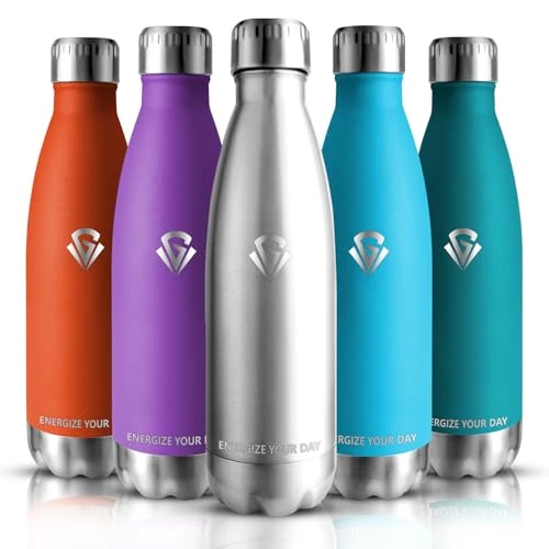 Offre limitee: Grsta Gourde Isotherme - 500ml - Bouteille Isotherme, sans BPA, Gourde INOX Reutilisable, Enfant & Adulte pour Sport, Gym, école, Voyage de 14.54 EUR a 14.54 EUR (economie 0%)