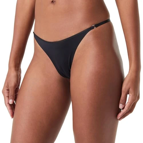 Calvin Klein String Femme Thong sous-Vêtement, Noir (Black), S