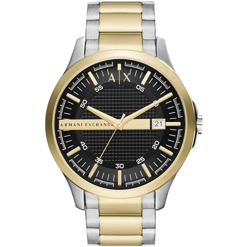 Offerta a tempo: Armani Exchange Orologio per uomo, movimento tre lancette al quarzo e cassa da 46 mm con cinturino in acciaio - 59% da 134.99 € a 55.60 €