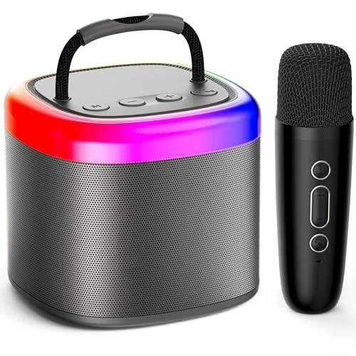 JYX Karaoke Machine for Kids and Adults, Mini Karaoke System with Microphones, Bluetooth Karaoke Speaker for Home Party