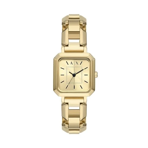 Offerta a tempo: Armani Exchange Orologio da donna, Quarzo Movimento a tre lancette e cassa da 27 mm con cinturino in acciaio inossidabile - 57% da 149.71 € a 65.00 €