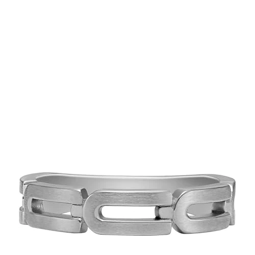 Offre limitée : Fossil Bague chaîne Heritage D-Link Fossil en acier inoxydable, pour homme, JF046930408 de 26.87 € à 15.30 € (43% de remise)