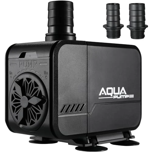 Oferta limitada: Bomba de Agua Sumergible 45W 3000L/H, Flujo Ajustable, con Filtro y 3Boquillas 19mm/22mm/25mm,Altura Máxima Suministro 3m, Anfibia para Acuarios, Estanques, Fuentes y Peceras de 28.42 € a 22.41 € (ahorro 21%)