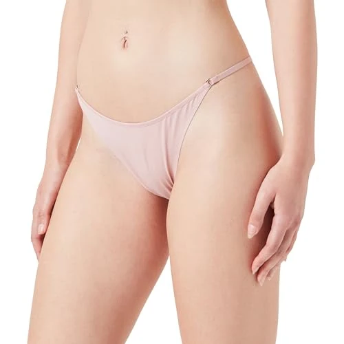 Calvin Klein Damen String Thong Unterwäsche, Rosa (Subdued), XS