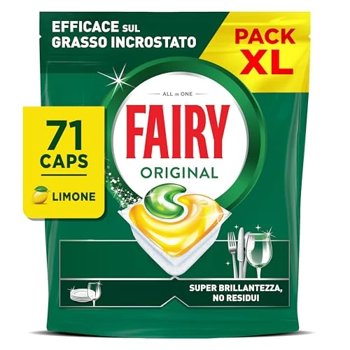 Fairy Original Todo En Uno Cápsulas van Lavavajillas Limón, 71 Cápsulas