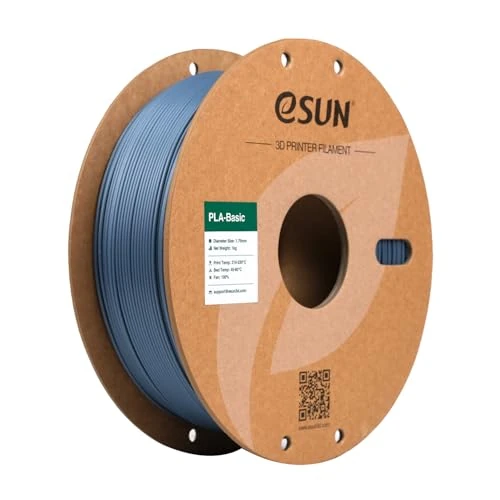 Tijdelijke aanbieding: eSUN PLA Filament 1.75mm, PLA Basis 3D Printer Filament Maatnauwkeurigheid +/- 0.05mm, 1KG Spoel (2.2 LBS) Snel PLA Filament voor 3D Printers, Grijs van 10.81 EUR naar 10.27 EUR (korting 5%)